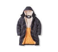 Passenger Women's Kinsey Recycled, Hooded Long Jacket (UK, Alpha, S, Regular, Regular, Phantom Black)