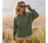 Passenger Womens Rainbow Recycled Cotton Sweatshirt Green L