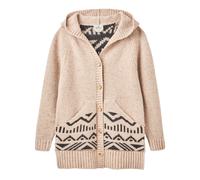 Passenger Womens Snoozle Recycled Knitted Hooded Cardigan Beige XL