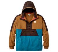 Passenger - Woodland Hooded 1/2 Zip Recycled Polartec Fleece - Fleece jumper size L, brown