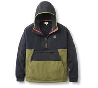 Passenger - Woodland Hooded 1/2 Zip Recycled Polartec Fleece - Fleece jumper size M, black