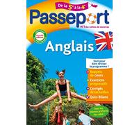 Passeport - Anglais - De la 5e à la 4e - Cahier de vacances 2026