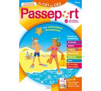 Passeport - Du CE1 au CE2 7/8 ans - Cahier de vacances 2025: Avec une histoire inédite de Sami et Julie et des autocollants récompenses