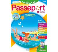 Passeport - Du CE2 au CM1 8/9 ans Cahier de vacances 2026: Avec autocollants récompenses et une histoire inédite de Sami et Julie