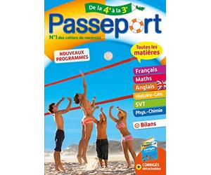 Passeport - Toutes les matières de la 4e à la 3e - Cahier de vacances 2021