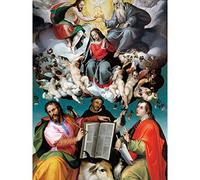 Passerotti Coronation Virgin Saints Religious Painting Large Print Poster Wall Art Decor Picture