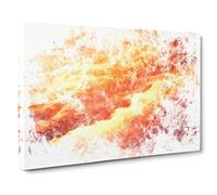 Passing Clouds Watercolour Canvas Print | Gallery Wrapped 30mm Frame Wall Art | 20x14 inches | Ready to Hang | Modern Picture | Living Room Bedroom Lounge Office