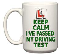 Passing Driving Test Gift Idea Keep Calm I've Passed My Driving Test Coffee Mug (Green)