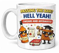 Passing The Bar Hell Yeah Swears and Affidavits Funny Lawyer Graduation Coffee Cup Gift Mug