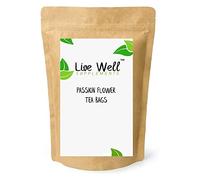Passion Flower Herbal Tea Bags (Unbleached Tea Bags) Premium Quality! (25 Tea Bags)
