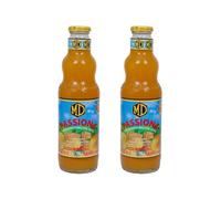 Passion Fruit Cordial 2X750ml - MD Passiona - Authentic Sri Lankan Refreshing Passionfruit Cordial in Glass Bottles