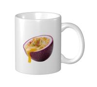 Passion Fruit Juice Ceramic Cup, Elegant Coffee Mug Tee Drinkware Water Cup for Home Office 11oz