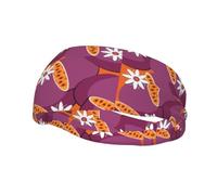 Passion Fruit Seamless Pattern Headbands Men Women Non Slip Wicking Sports Sweatband for Gym Basketball Yoga Hairbands