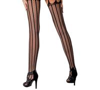 Passion Net 12 Strap Suspender Tights [S004]
