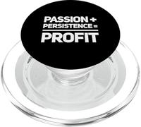 Passion + Persistence = Profit - Bold Founder Mindset Tee PopSockets PopGrip for MagSafe