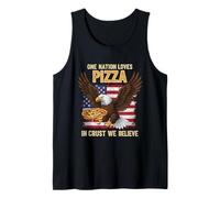 Passion Pizza Slices - Patriotic US Flag Pepperoni Pizzas Tank Top