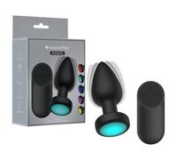 Passion Play - LED light-up vibrating anal plug - size M
