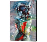 Passion Sexy Painting/Naked Woman And Man Abstract Body Art Oil Painting Canvas Print for Bedroom Home Wall Decorape canvas wall art living room, large canvas wall (A2, 50x75cm)
