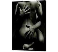Passion Sexy Painting/Naked Woman And Man Abstract Body Art Oil Painting Canvas Print for Bedroom Home Wall Decorape canvas wall art living room, large canvas wall (A3, 40x60cm)