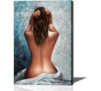 Passion Sexy Painting/Naked Woman And Man Abstract Body Art Oil Painting Canvas Print for Bedroom Home Wall Decorape canvas wall art living room, large canvas wall (A9, 60x90cm)