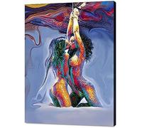 Passion Sexy Painting/Naked Woman And Man Abstract Body Art Oil Painting Canvas Print for Bedroom Home Wall Decorape canvas wall art living room, large canvas wall (A6, 50x75cm)