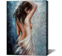Passion Sexy Painting/Naked Woman And Man Abstract Body Art Oil Painting Canvas Print for Bedroom Home Wall Decorape canvas wall art living room, large canvas wall (A8, 40x60cm)