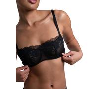 Passionata - Nina - Bra - Headband - Square Neckline - Underwire - Adjustable Straps - Lace and Transparency - Elegant and Feminine - Everyday Comfort Black