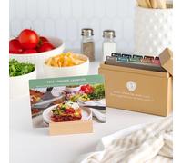 Passionate Penny Pincher Meal Planner Recipe Box (5 Ingredients or Less - Photo Edition) | Weekly Menu Planner | 72 Photo Recipe Cards 12 Reusable Grocery Lists | Recipe Card Protector | Recipe Ideas