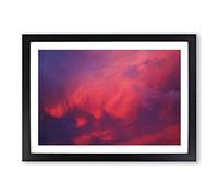 Passionate Sky Framed Print | A2 Black Framed Wall Art | Ready to Hang | Modern Landscape Picture | Living Room Bedroom Lounge Office