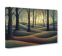 Passionate Summer Forest Canvas Wall Art Print Ready to Hang, Framed Picture for Living Room Bedroom Home Office Décor, 30x20 Inch (76x50 cm)