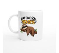 PassionCadeau Always Late Mug Lateness: 100% | Funny Latecomer Mug - Unique Gift Idea