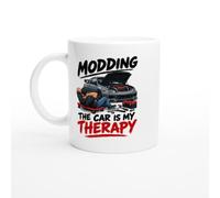 PassionCadeau Car Modding Mug Modding the Car is My Therapy | Novelty Petrolhead Mug - Unique Gift Idea