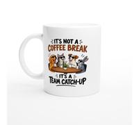 PassionCadeau Coffee Break Mug It's Not A Coffee Break It's A Team Catch-Up | Novelty Coworker Coffee Mug - Unique Gift Idea
