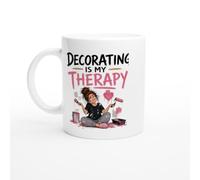 PassionCadeau Decorating Mug Decorating is My Therapy | Funny Painter and Decorator Coffee Mug - Unique Gift Idea