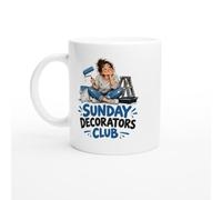 PassionCadeau Decorator Mug Sunday Decorators Club | Funny Painter and Decorator Tea Mug - Unique Gift Idea