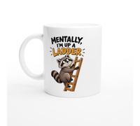 PassionCadeau DIY Mug Mentally, I'm Up a Ladder | Humorous DIY Enthusiast Mug - Unique Gift Idea