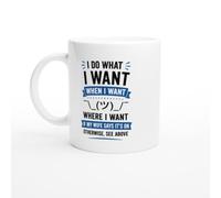 PassionCadeau Funny Husband Mug I Do What I Want If My Wife Says It's OK