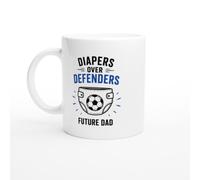 PassionCadeau Future Dad Mug Diapers Over Defenders Football