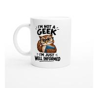 PassionCadeau Geek Mug I'm Not a Geek I'm Just Well Informed | Humorous Nerd Mug - Unique Gift Idea