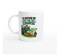 PassionCadeau Golf Mug I'd Rather Be Out On The Course | Funny Golfer Mug - Unique Gift Idea