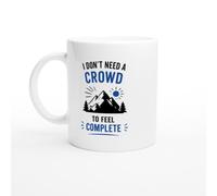 PassionCadeau Introvert Mug I Don't Need a Crowd to Feel Complete