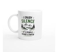 PassionCadeau Introvert Mug I Enjoy Silence It's People I'm Not a Fan of