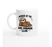 PassionCadeau Lazy Mug Member of the Bare Minimum Club | Funny Coworker Coffee Mug - Unique Gift Idea