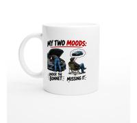 PassionCadeau Mechanic Mug My Two Moods Under the Bonnet Missing It | Funny Car Enthusiast Mug - Unique Gift Idea