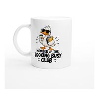 PassionCadeau Office Mug Member of the Looking Busy Club | Novelty Office Worker Mug - Unique Gift Idea