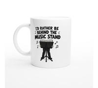 PassionCadeau Orchestra Mug I'd Rather Be Behind The Music Stand | Novelty Orchestra Musician Mug - Unique Gift Idea