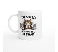 PassionCadeau Stress Mug The Stress It's Part of the Charm | Novelty Stressed Worker Mug - Unique Gift Idea