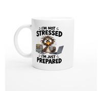 PassionCadeau Stressed Mug I’m Not Stressed I’m Just Prepared | Novelty Office Worker Coffee Mug - Unique Gift Idea