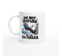 PassionCadeau Via Ferrata Mug Do Not Disturb on the Via Ferrata | Novelty Mountaineer Mug - Unique Gift Idea