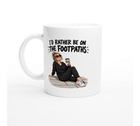 PassionCadeau Walking Mug I'd Rather Be On The Footpaths | Novelty Walker Coffee Mug - Unique Gift Idea